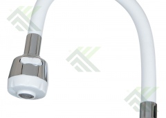 Гусак MELODIA LUXE МКР20645 с лейкой белый