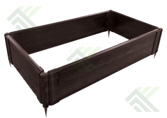 Комплект сборный для грядки ДПК 225х600х1800мм (ВЕНГЕ/ 3D NEW)