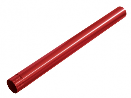 Труба водосточная 2м/д.100мм (цвет-красный RAL 3011)