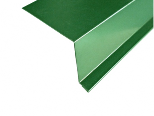 Планка карнизная 2м (цвет-зеленый RAL 6005) для черепицы